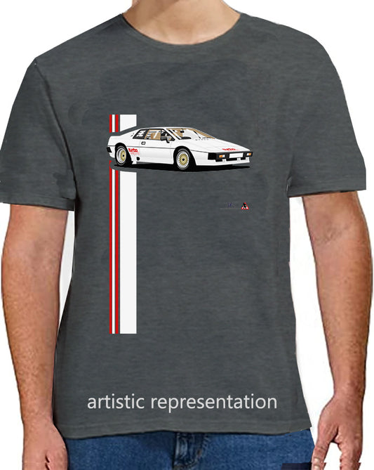 Lotus Esprit Turbo in White T Shirt