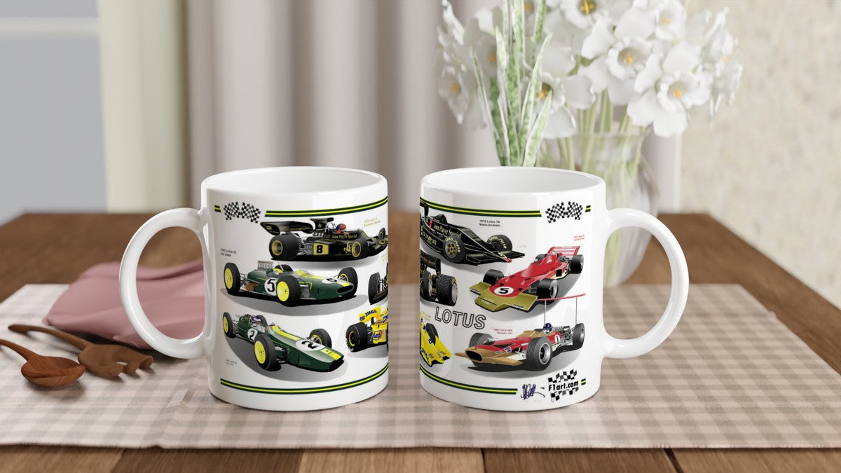 Lotus F1 Motor Racing Art Mug