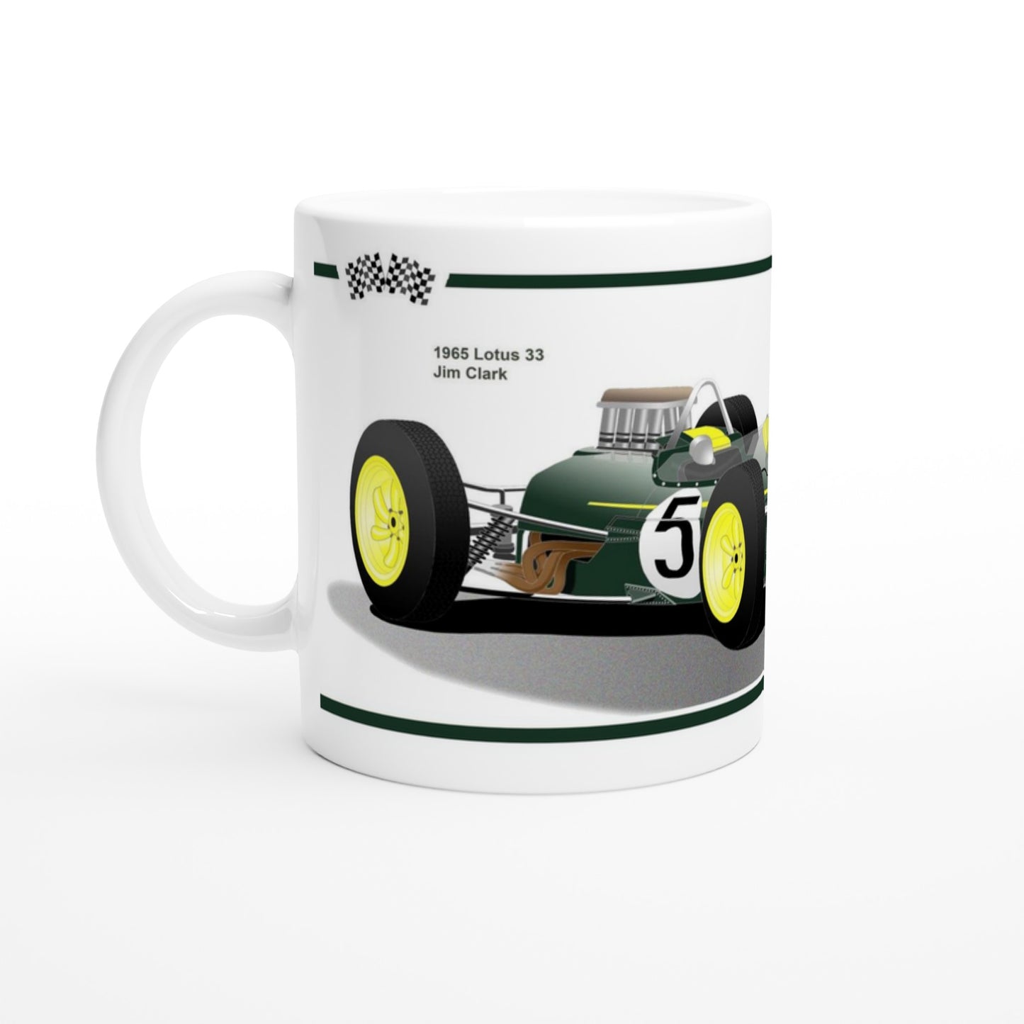 Lotus 33 1965 F1 Motor Racing Art Mug