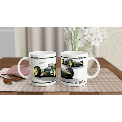 Lotus 33 1965 F1 Motor Racing Art Mug