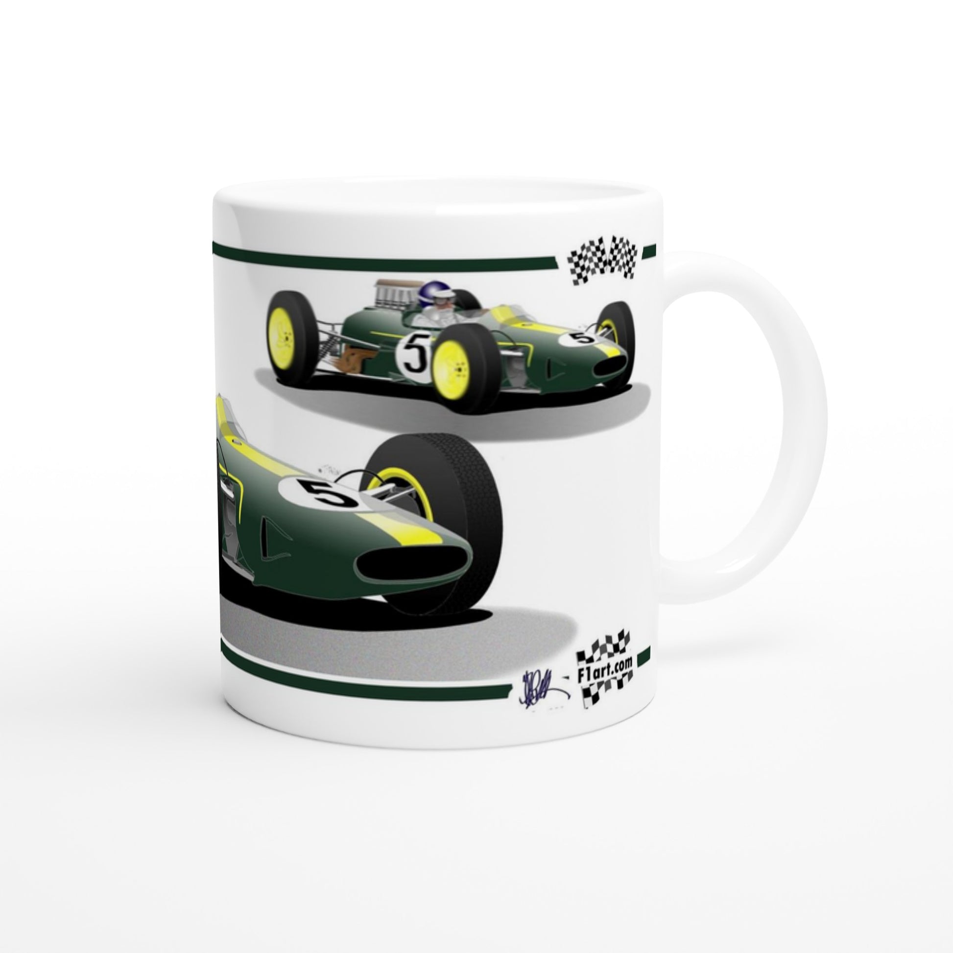 Lotus 33 1965 F1 Motor Racing Art Mug