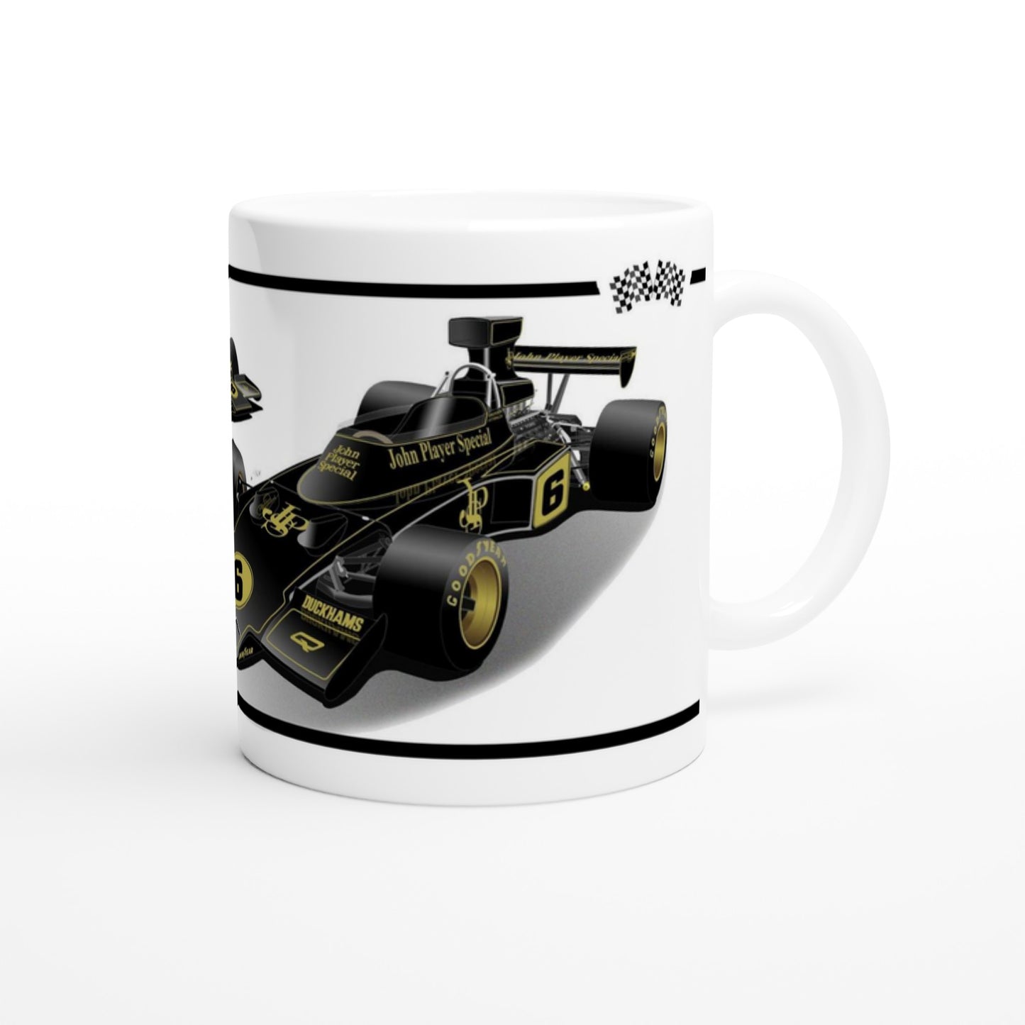 Lotus 72 1972 JPS F1 Motor Racing Art Mug