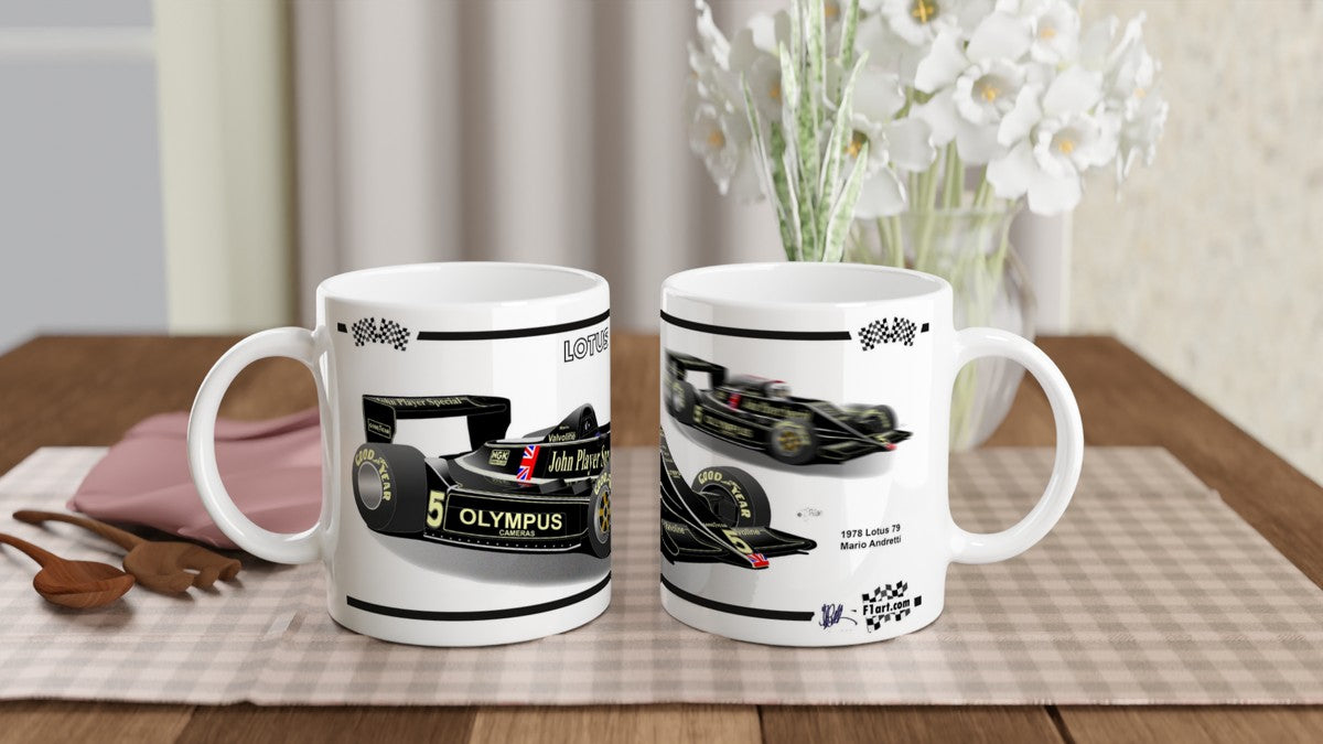 Lotus 79 F1 Motor Racing Art Mug