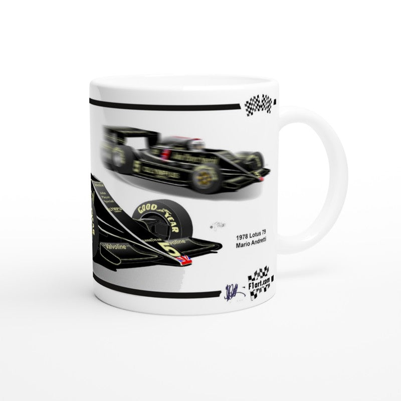 Lotus 79 F1 Motor Racing Art Mug