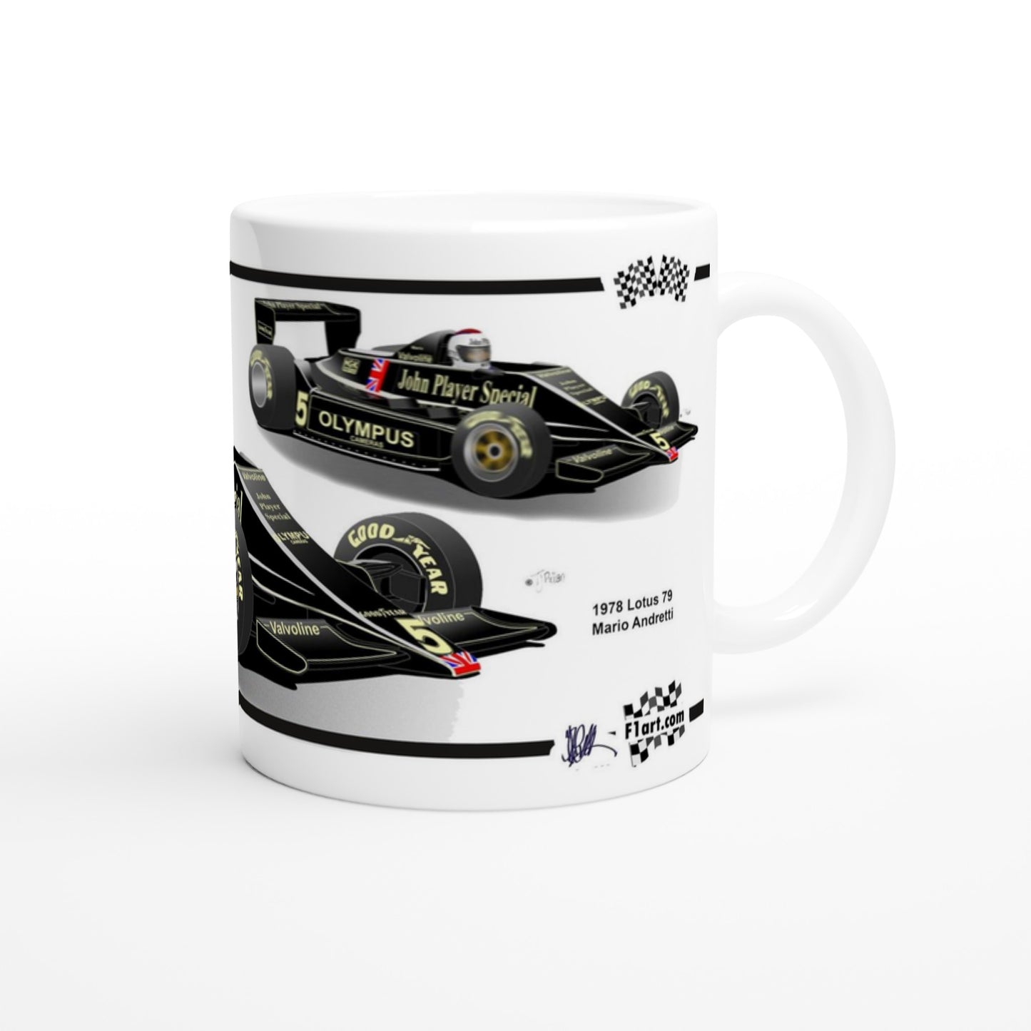 Lotus 79 F1 Motor Racing Art Mug