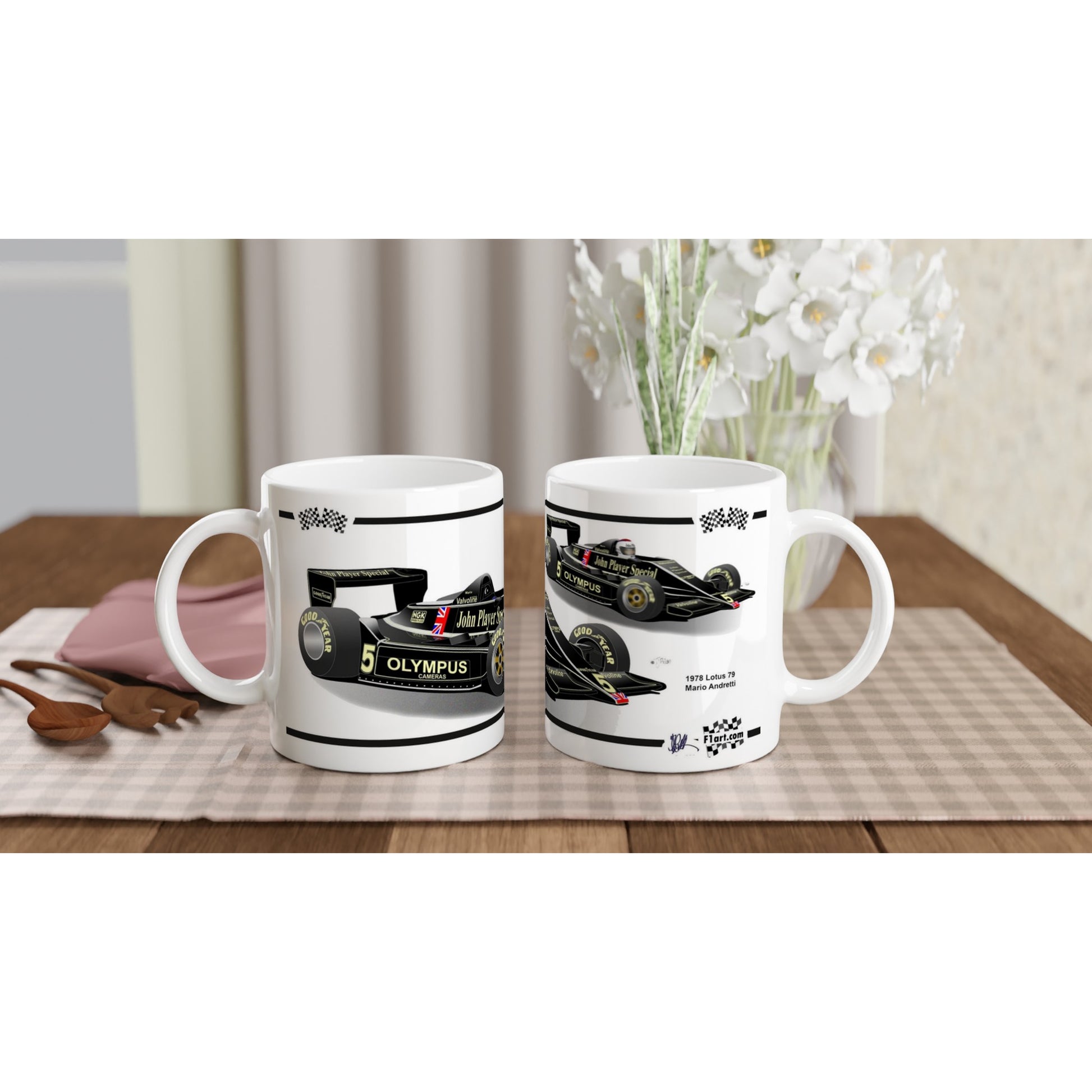 Lotus 79 F1 Motor Racing Art Mug