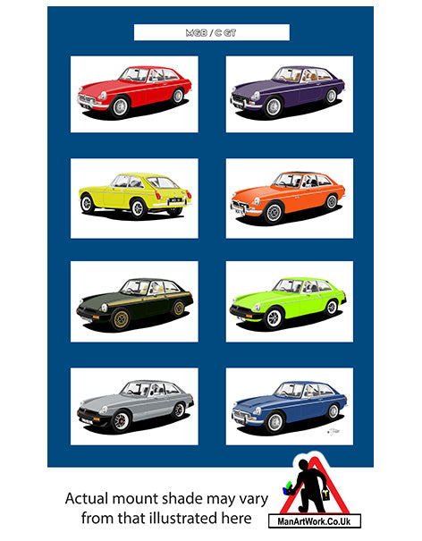 MG B GT A4 Art Print