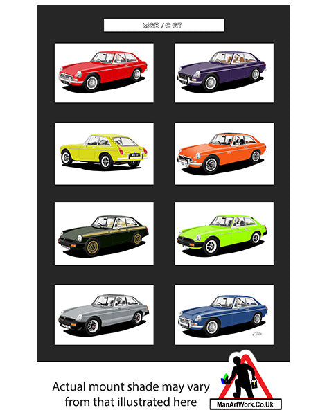 MG B GT A4 Art Print