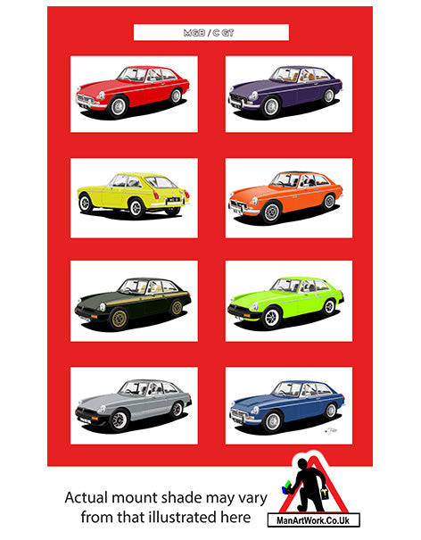 MG B GT A4 Art Print