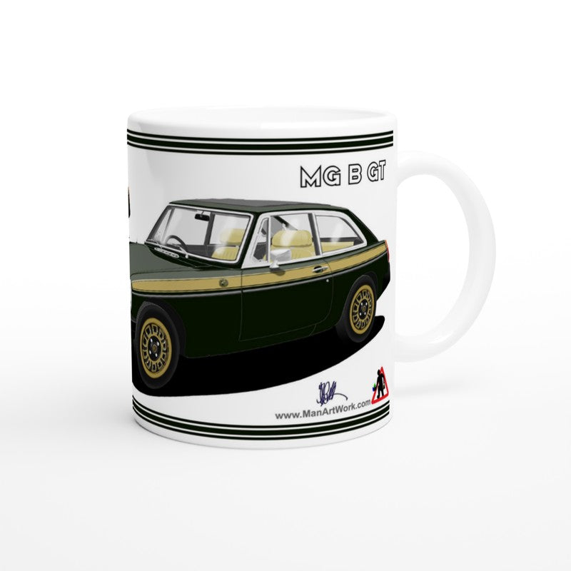 MG B GT Anniversary Art Mug