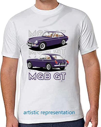 MG B GT Mk3 in Purple Art T Shirt