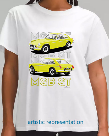 MG B GT Mk3 in Yellow Art T Shirt