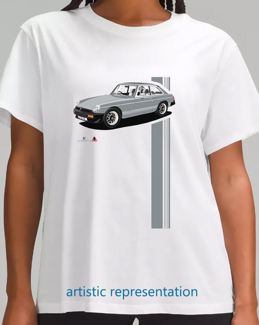 MG B GT Limited Edition in Silver T Shirt