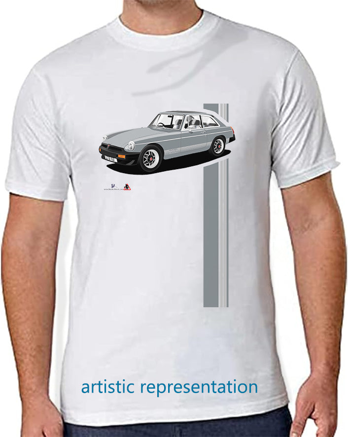 MG B GT Limited Edition in Silver T Shirt