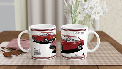 MG B GT Mk4 in Dark Red Art Mug