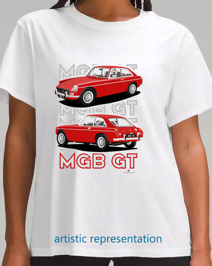 MG B GT Mk2 in Red Art T Shirt