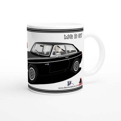 MG B GT V8 in Black Art Mug