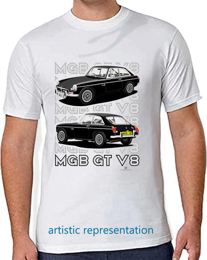 MG B GT V8 in Black T Shirt
