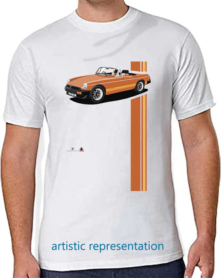 MG B Roadster Limited Edition in Bronze Art T Shirt