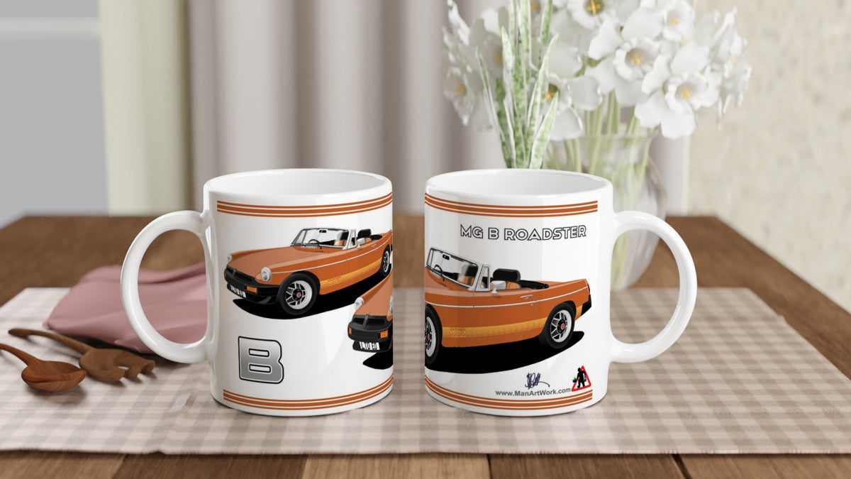 MG B Roadster Limited Edition in Bronze Art Mug