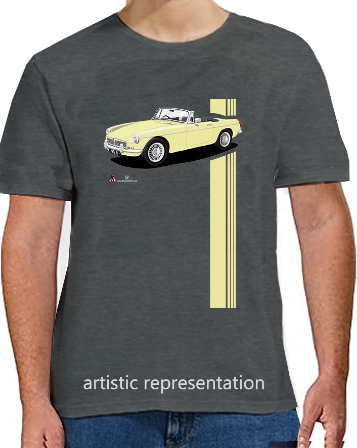 MG B Roadster Mk1 in Cream Art T Shirt