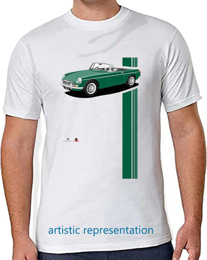 MG B Roadster Mk1 in Green Art T Shirt