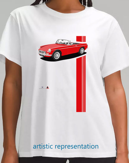 MG B Roadster Mk1 in Red Art T Shirt