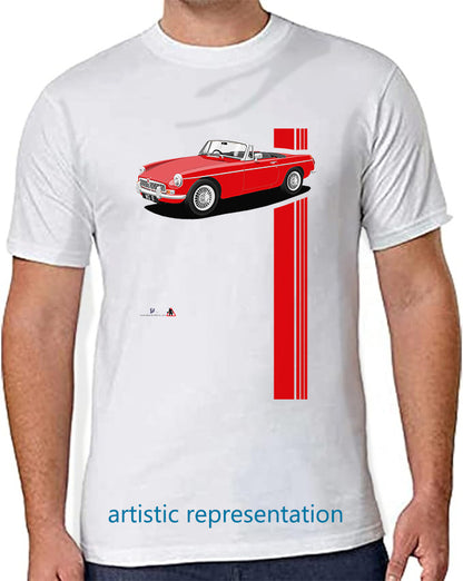 MG B Roadster Mk1 in Red Art T Shirt