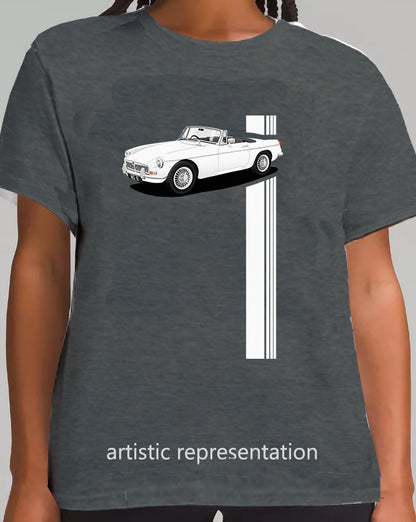 MG B Roadster Mk1 in White Art T Shirt