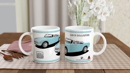 MG B Roadster Mk1 in Blue Art Mug