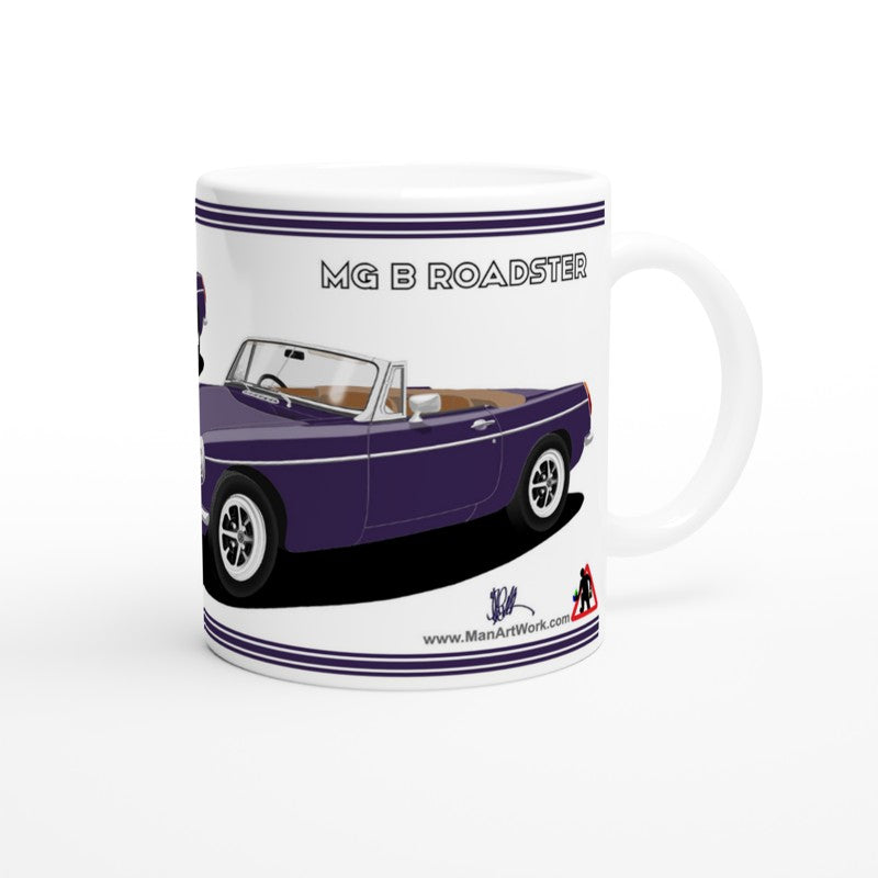 MG B Roadster Mk2 in Purple Art Mug