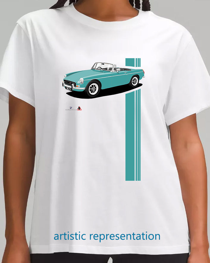 MG B Roadster Mk2 in Turquoise Art T Shirt