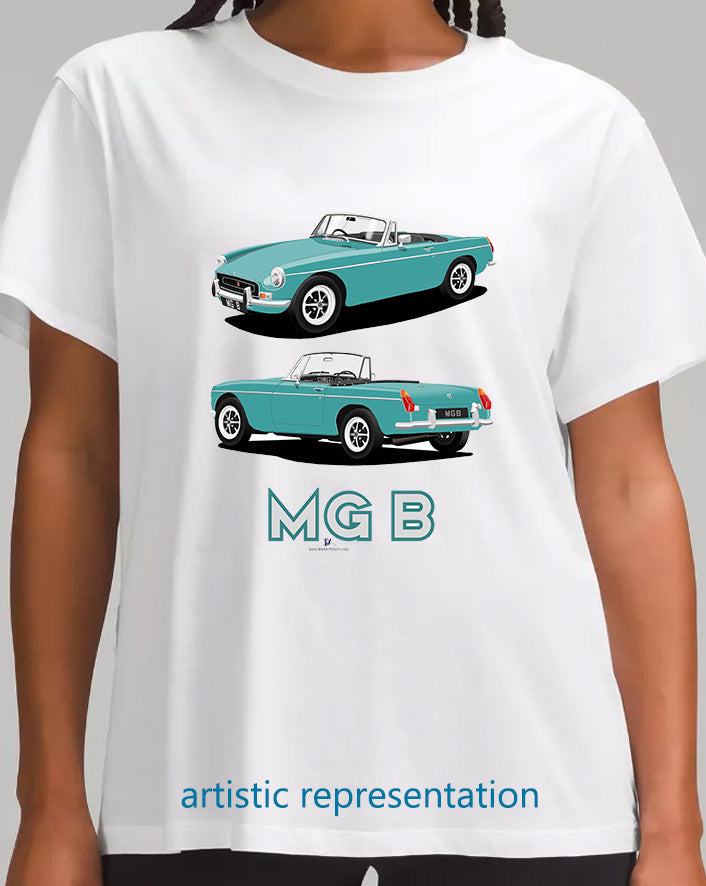 MG B Roadster Mk2 in Turquoise Art T Shirt