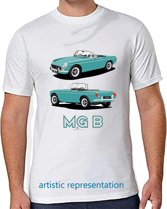 MG B Roadster Mk2 in Turquoise Art T Shirt