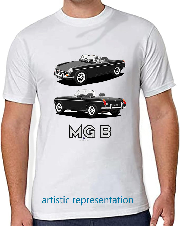MG B Roadster Mk3 in Black T Shirt