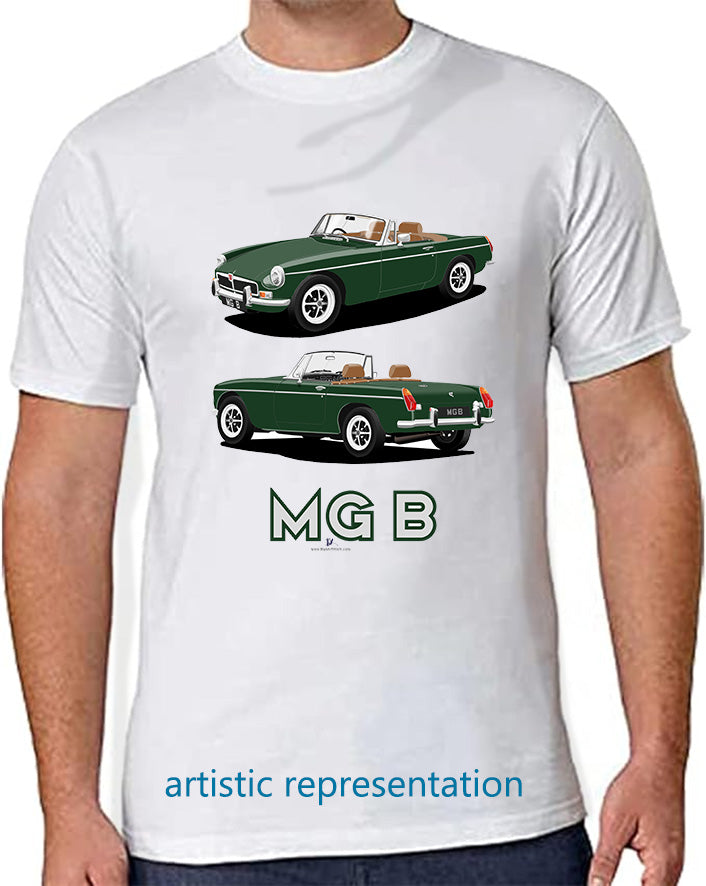 MG B Roadster Mk3 in Green T Shirt