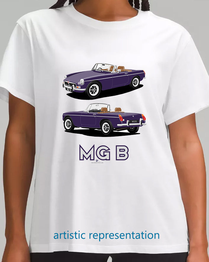 MG B Roadster Mk3 in Purple T Shirt