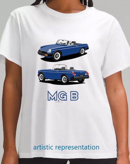 MG B Roadster MK4 in Dark-Blue T Shirt