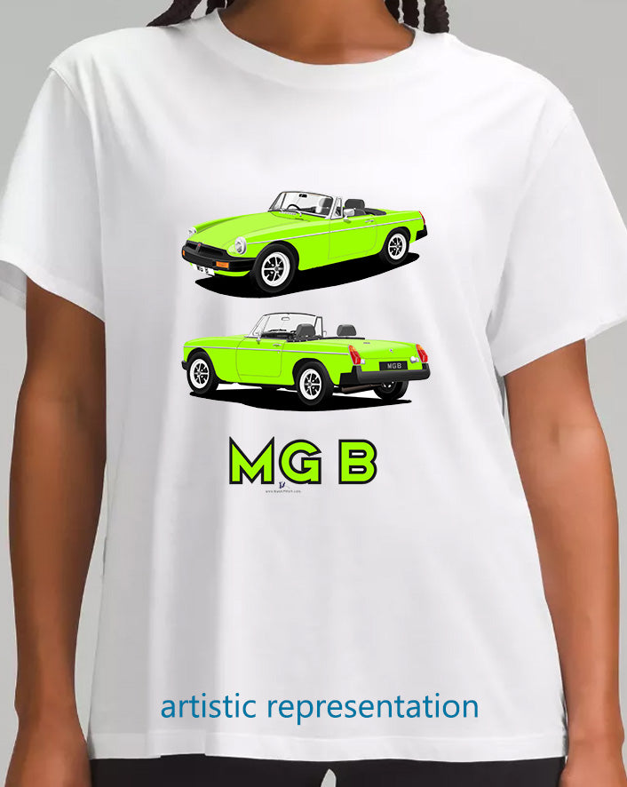 MG B Roadster MK4 in Green T Shirt
