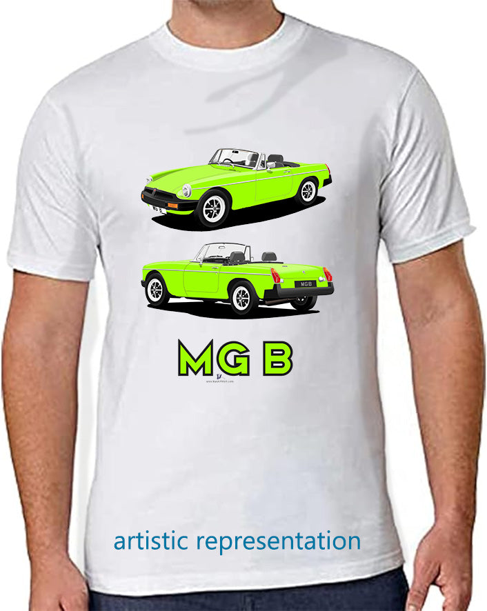 MG B Roadster MK4 in Green T Shirt