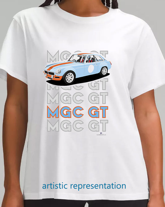 Racing MG C GT in Blue & Orange Art T Shirt