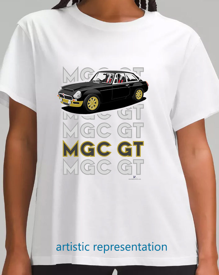 Racing MG C GT in Black & Gold Art T Shirt
