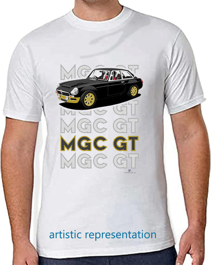 Racing MG C GT in Black & Gold Art T Shirt