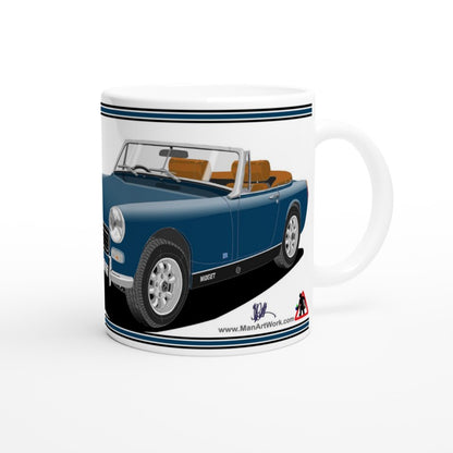 MG Midget Mk3 in Blue Art Mug