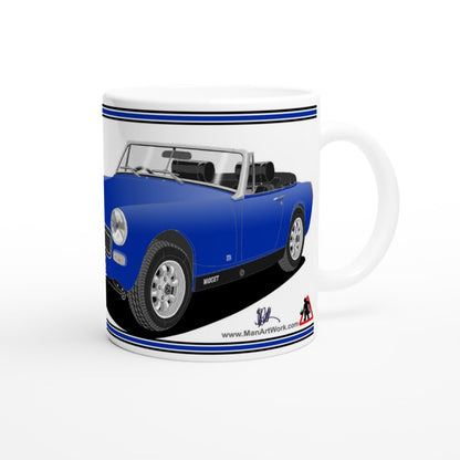 MG Midget Mk3 in Bright Blue Art Mug