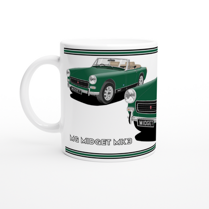 MG Midget Mk3 in Green Art Mug