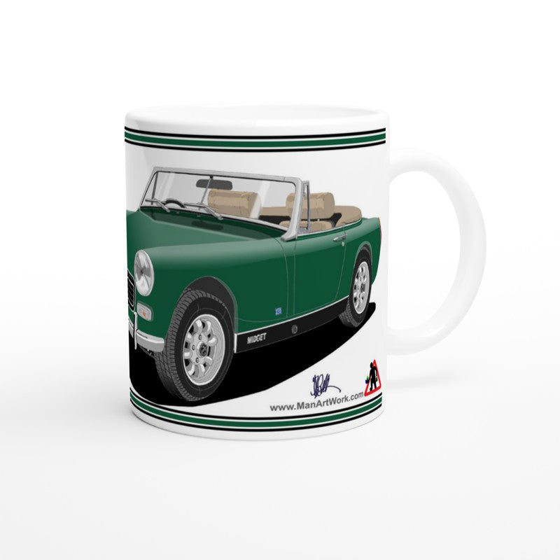 MG Midget Mk3 in Green Art Mug