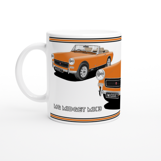 MG Midget Mk3 in Orange Art Mug