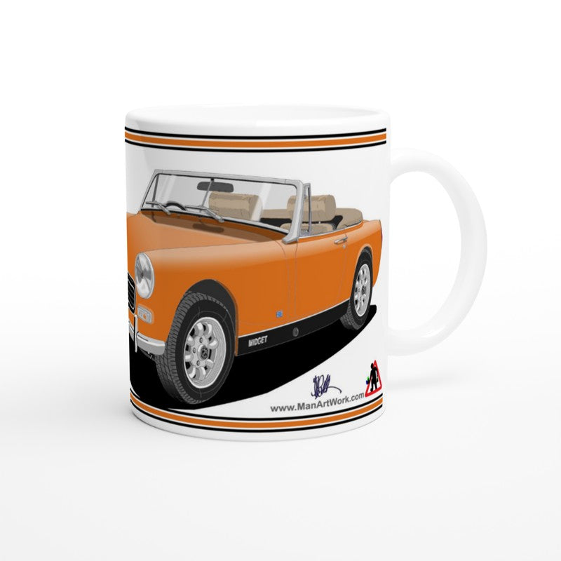 MG Midget Mk3 in Orange Art Mug