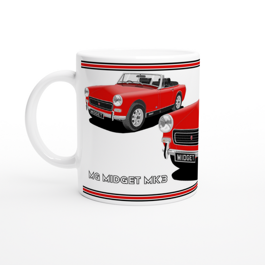 MG Midget Mk3 in Red Art Mug